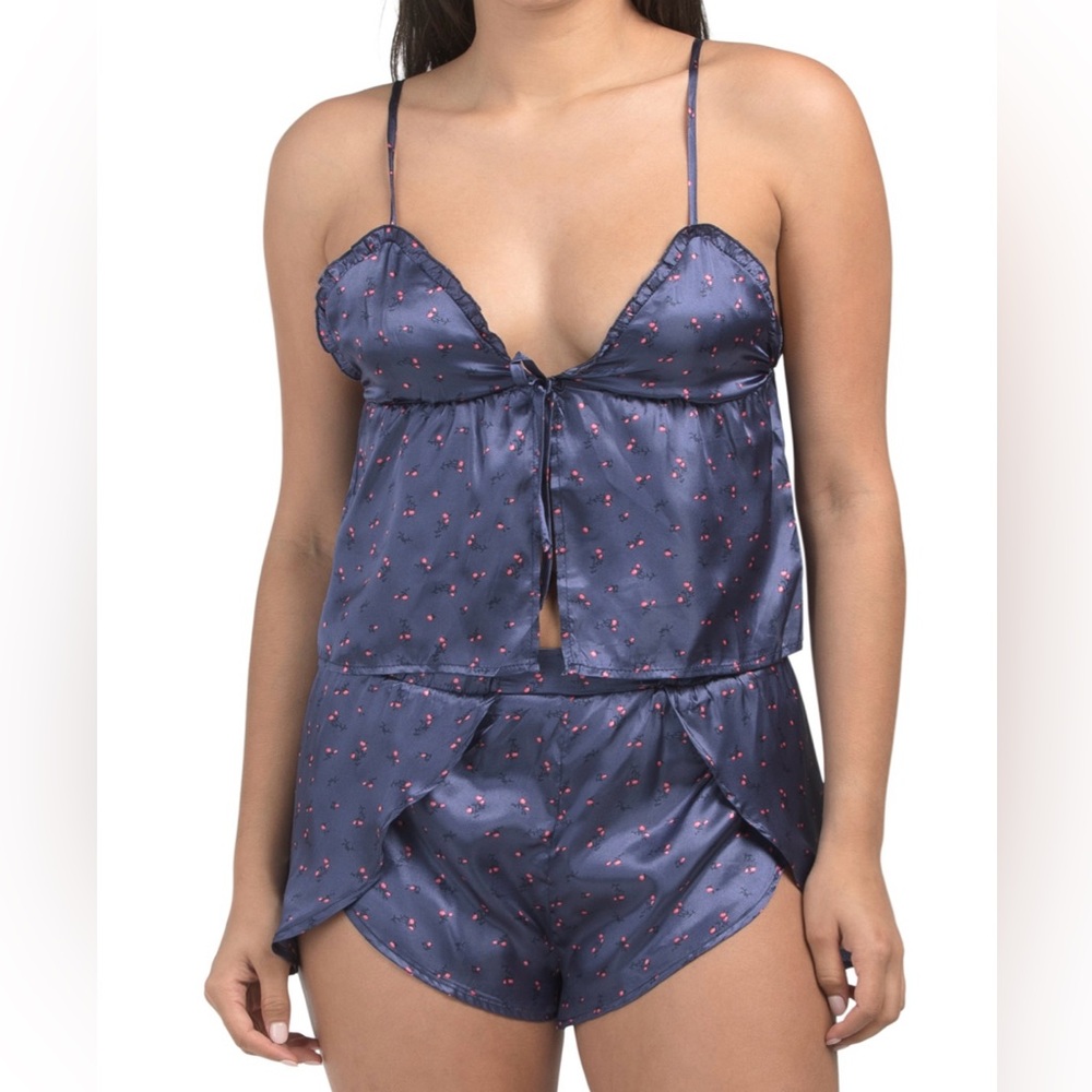 HAPPILY GREY 2pc Ditsy Floral Flyaway Sleep Set